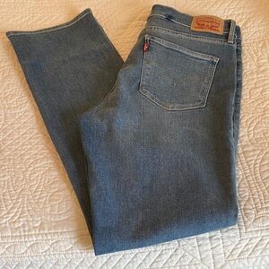 Levi's Blue Straight Leg Denim Jeans